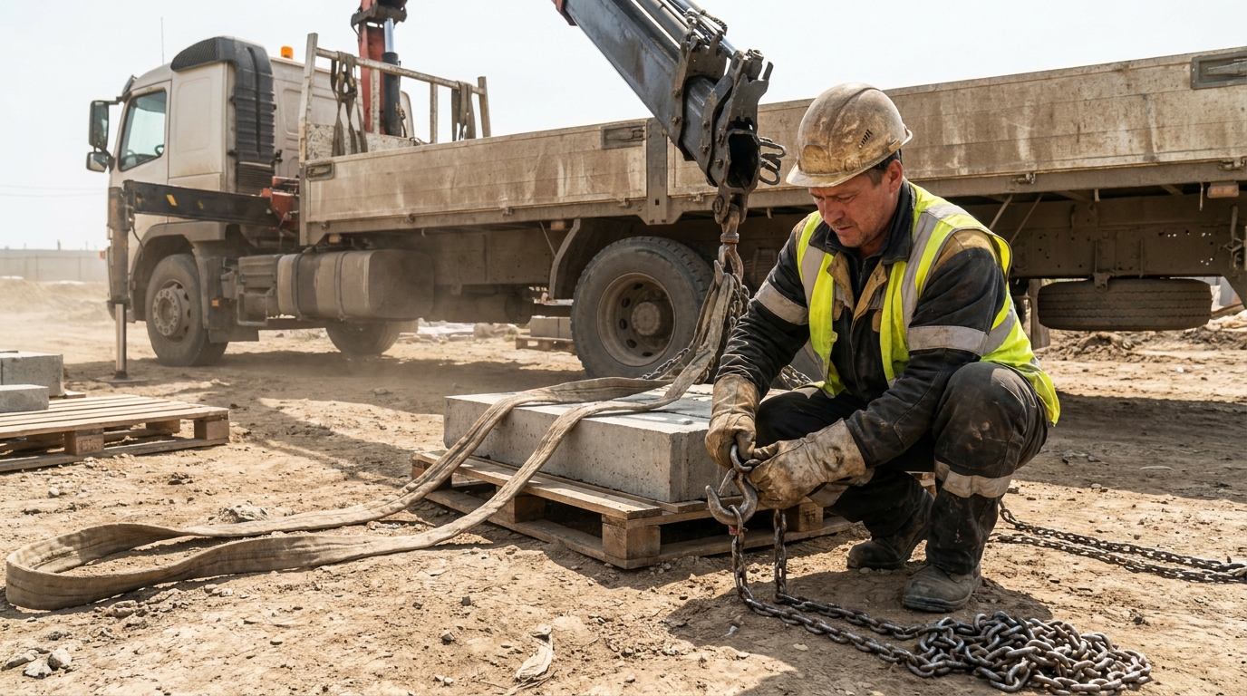 бортовые автомобили КамАЗ 65117 с КМУ, male professional at work, construction_site