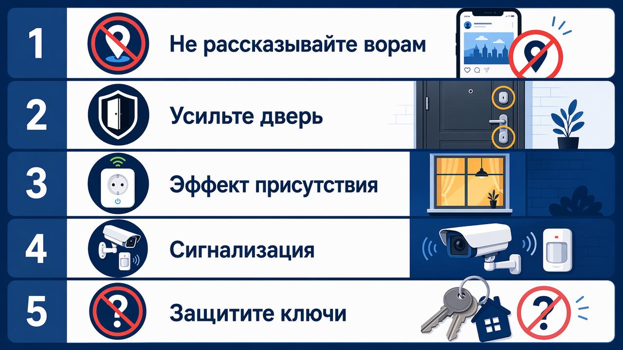 Как защитить квартиру от кражи, пока вас нет дома