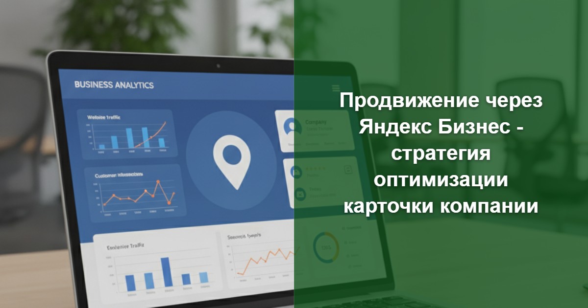 Продвижение через Яндекс Бизнес - стратегия оптимизации карточки компании