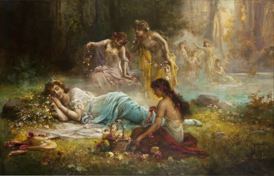 Сон в лесу_68.5 x 105.5_х.,м._Частное собрание.jpg