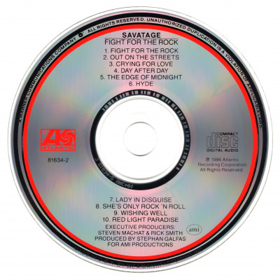 Savatage – Fight for the Rock (1986) [7 81634-2]