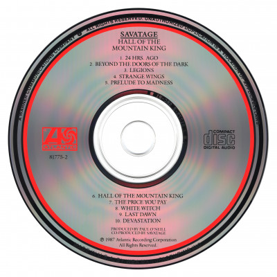 Savatage – Hall of the Mountain King (1987) [7 81775-2]