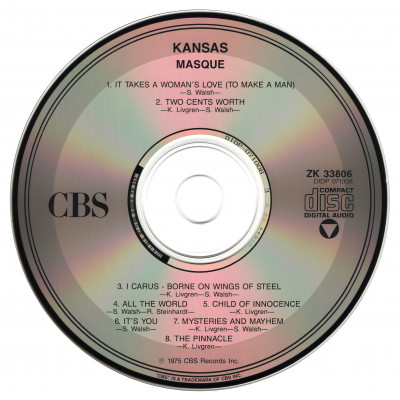 Kansas - Masque (1975) [ZK 33806 / 502480 2]